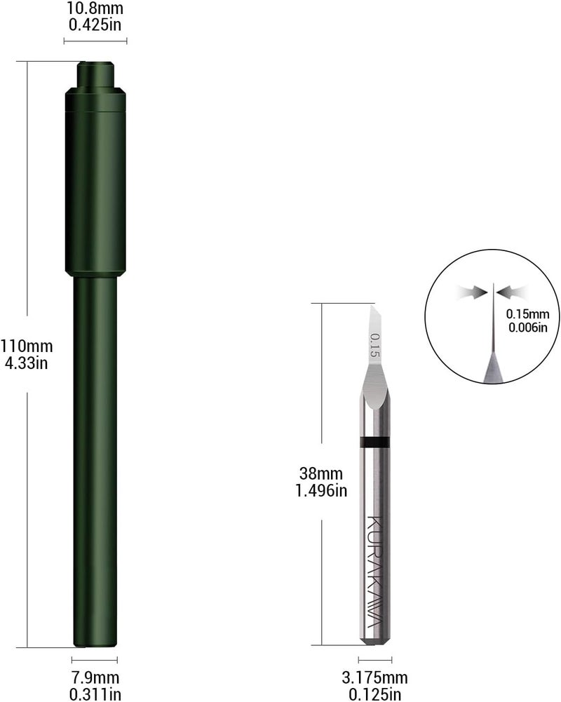 HARDWIN Model Scriber Tool with 0.15mm Tungsten Blade – for Gundam, RG Scale, Resin Models – Scribing, Panel Line Engraving, Detailing (Marking Tool, Modeling Hobby) - Image 2